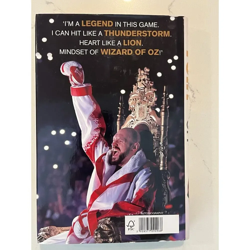 Tyson Fury Boxing Champion Signed Autographed Gloves Off Hardcover New Book 2